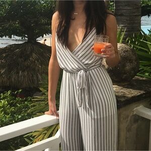 Striped Jumpsuit